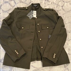 Express Women’s Dark Green Novelty Jacket